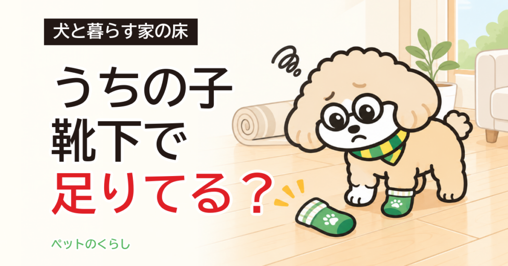 犬の滑り止め靴下は床の代わりになる？使える場面と限界