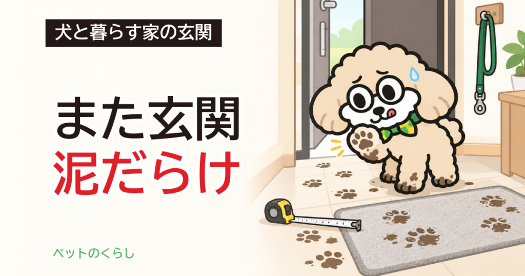 犬の玄関マットの選び方｜厚み・重さと、置く前の確認