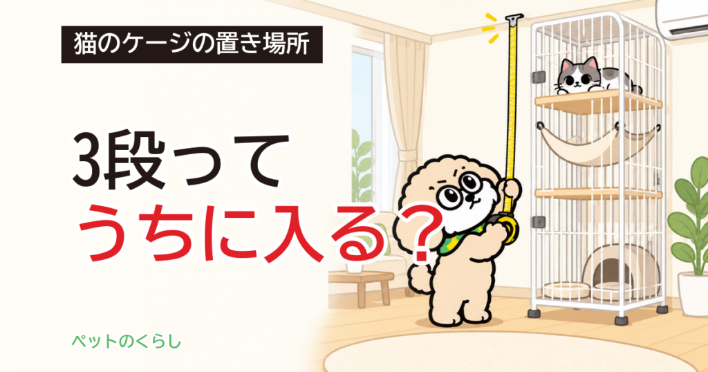 猫のケージの置き場所｜高さで決まる窓際・リビングの選び方