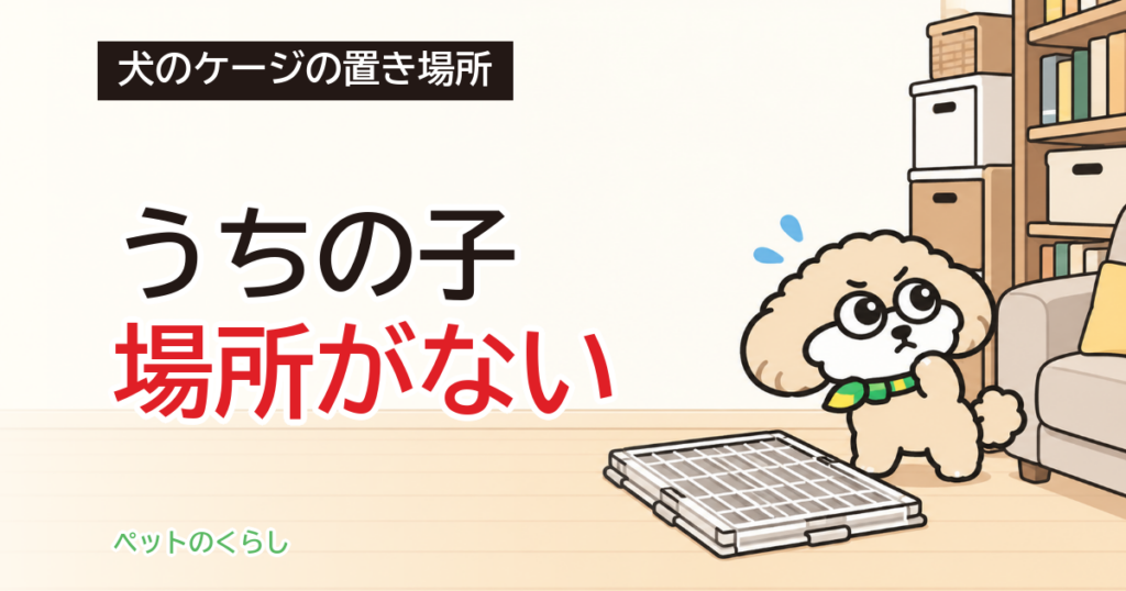 犬のケージの置き場所｜リビング・寝室・和室の選び方