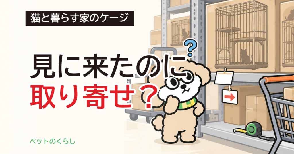 猫ケージはホームセンターで買える？店舗受取の条件