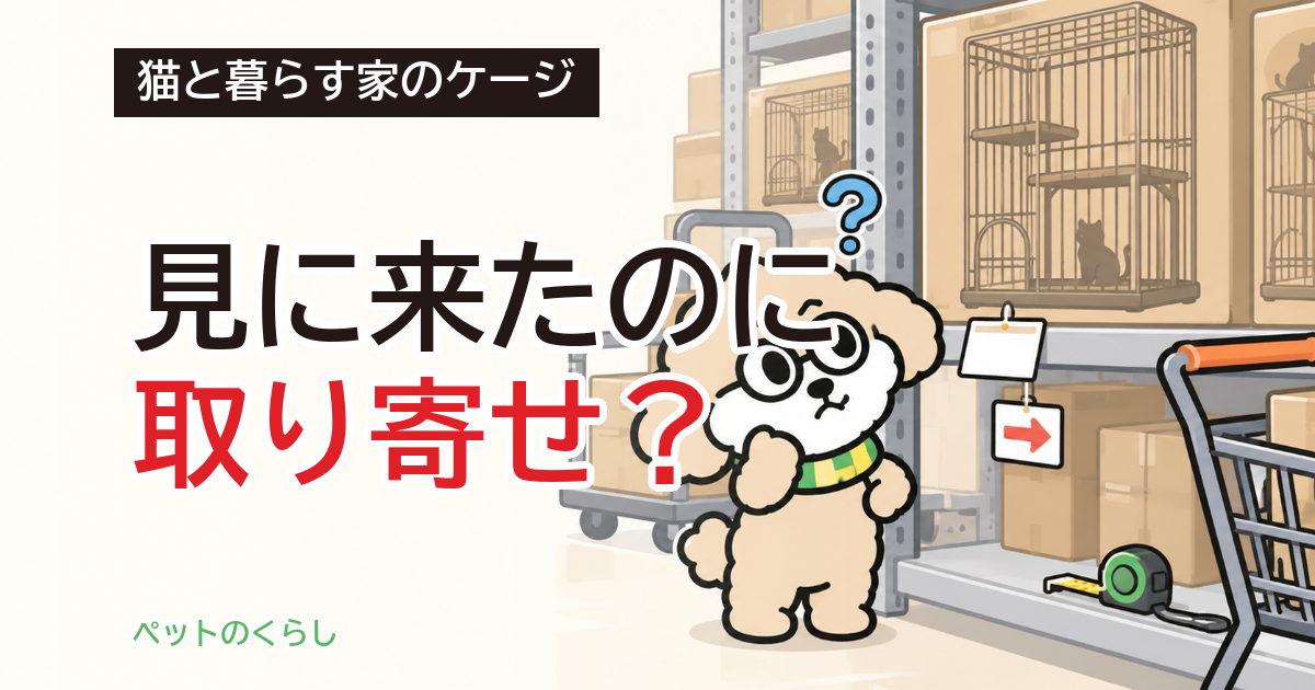 猫ケージはホームセンターで買える？店舗受取の条件