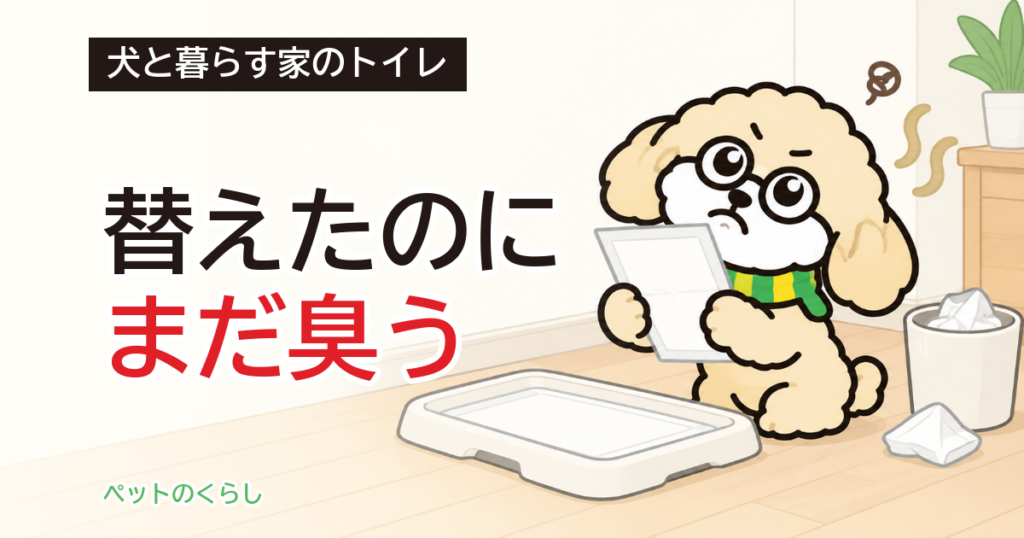 犬のトイレの臭い｜シートの替えどきと消臭表示の見方