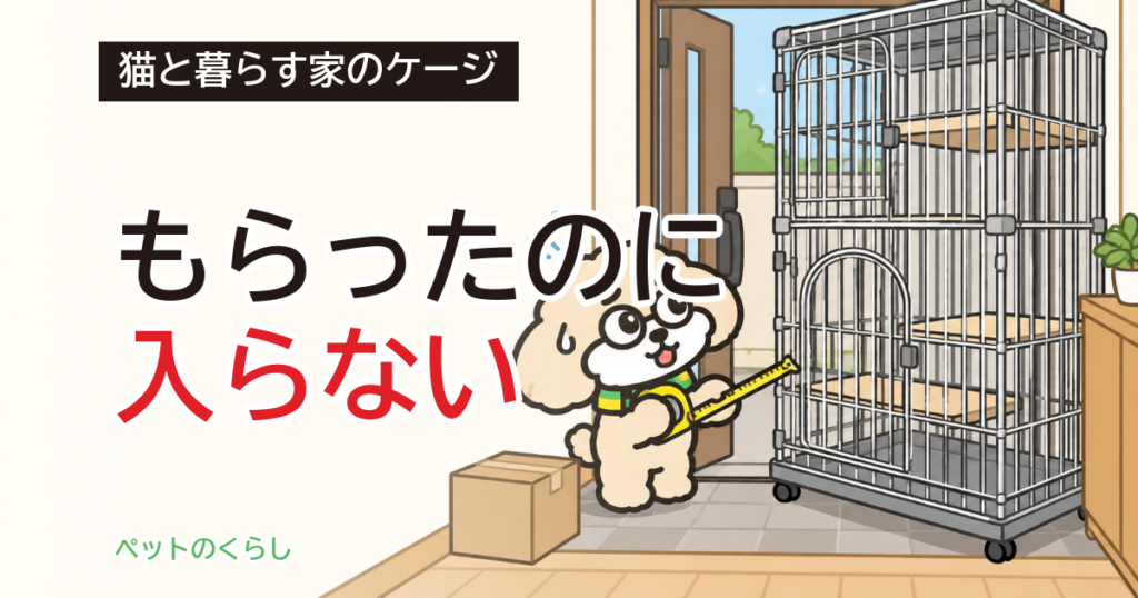 猫のケージ「あげます」｜もらう前に測る3か所と手放す費用