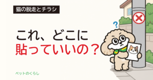 猫の脱走で見つからない｜チラシを貼れる場所と貼れない場所