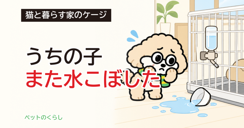 猫のケージの水飲み｜取り付け式の選び方と置く位置