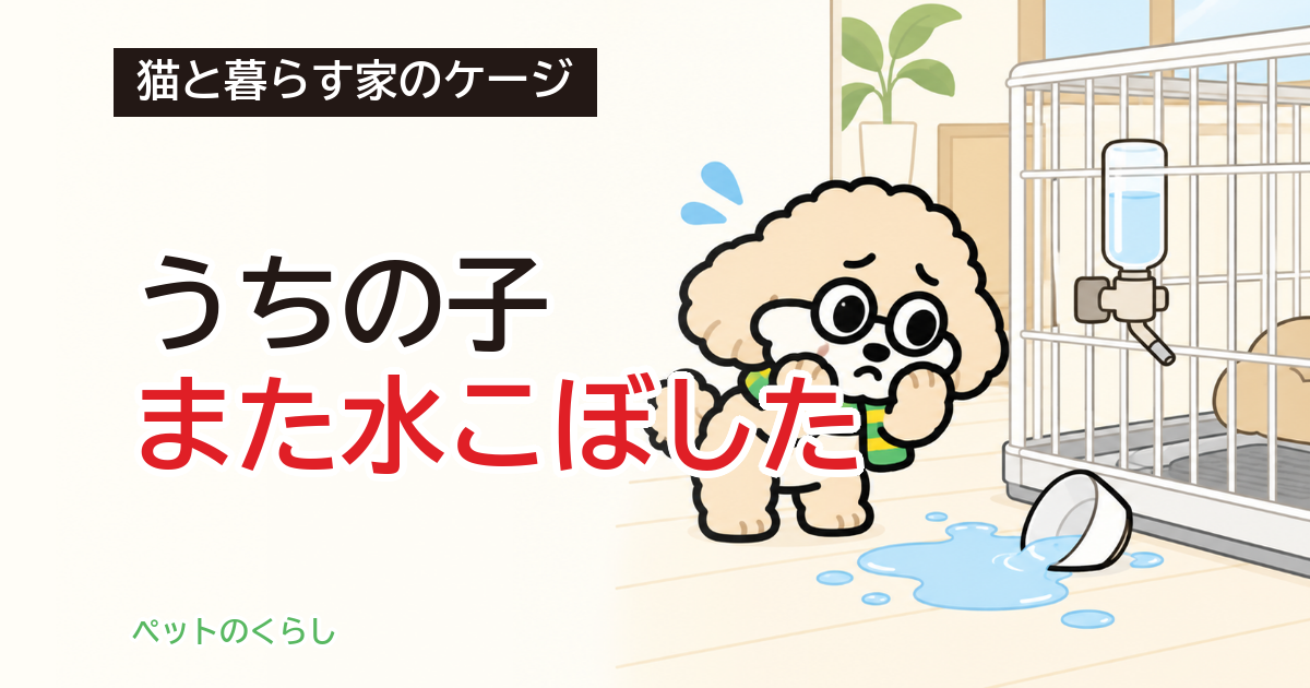 猫のケージの水飲み｜取り付け式の選び方と置く位置