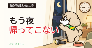 猫の脱走で帰ってくる時間帯｜待つ間に家ですること