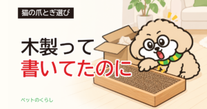 猫の爪とぎは木製がいい？研ぐ面と置き場所の見方