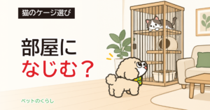 猫のおしゃれなケージ｜素材・高さ・置き場所の決め方