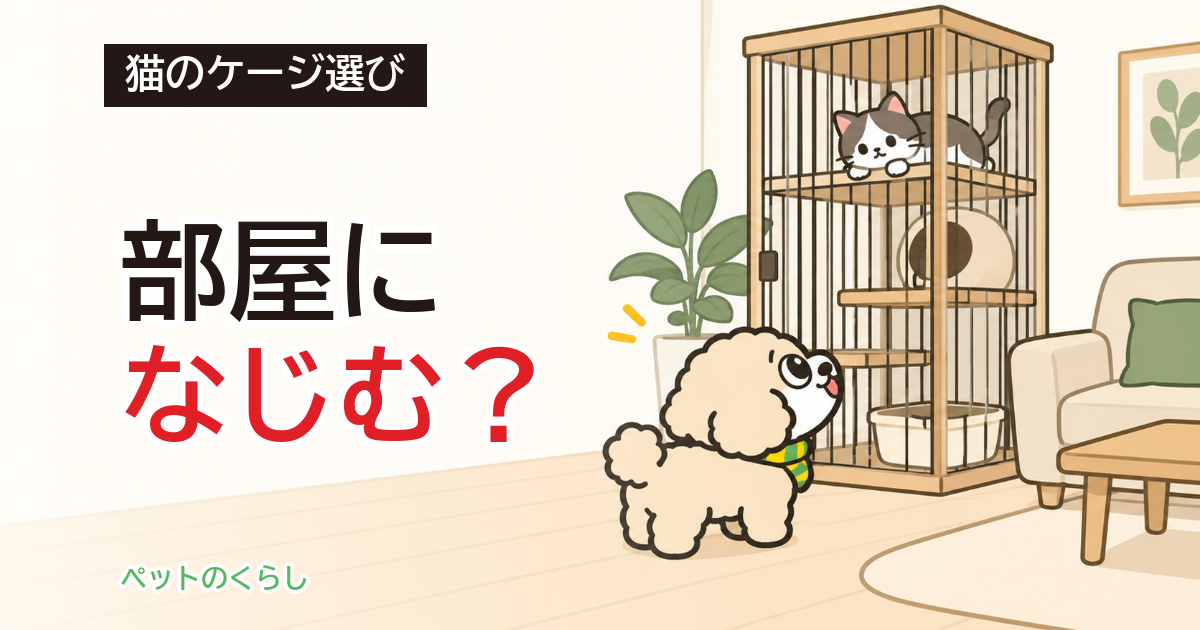 猫のおしゃれなケージ|素材・高さ・置き場所の決め方