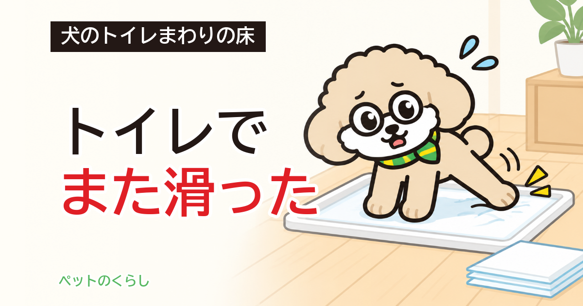 犬のトイレマット｜滑らないものの選び方と厚みの見方