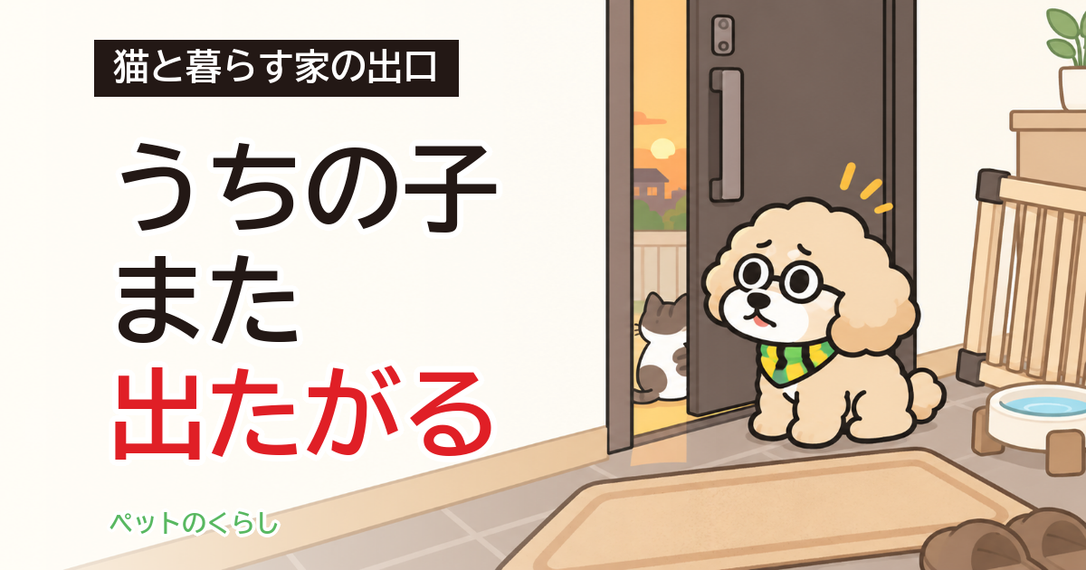 猫の脱走の理由|外に出たがる子の家で見直す3つ