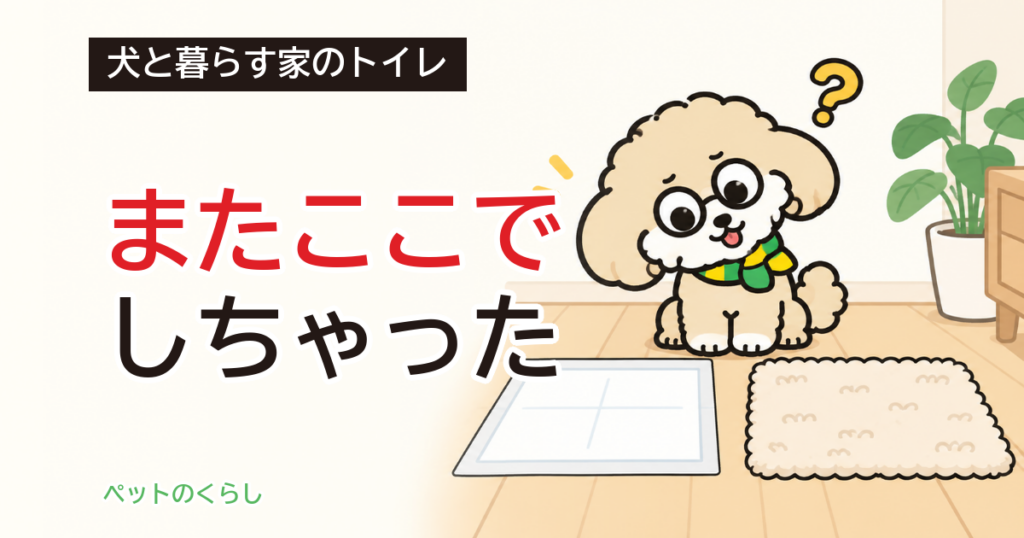 犬のトイレのしつけ｜成犬からの進め方と家の見直し