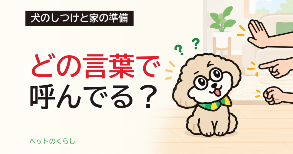 犬のしつけ一覧｜コマンドの数と家族で決める言葉