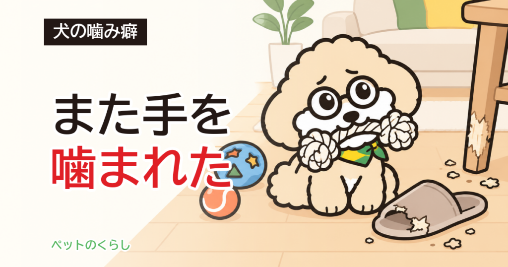 犬の噛み癖のしつけ｜家で先に用意するもの