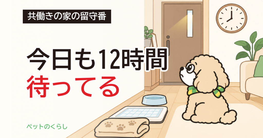 犬の留守番と共働き｜不在は何時間か、家の準備