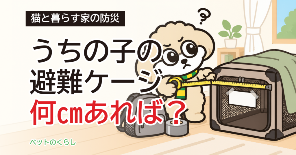 猫のケージを避難用に選ぶ｜避難所で求められる4つの条件