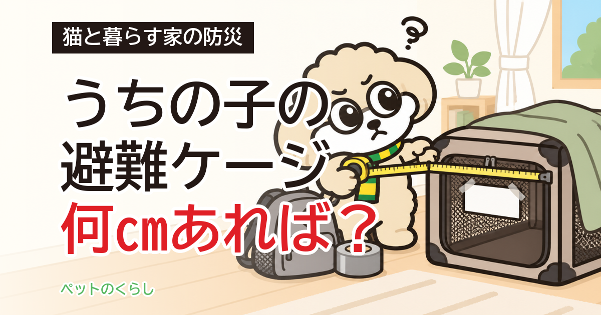 猫のケージを避難用に選ぶ｜避難所で求められる4つの条件