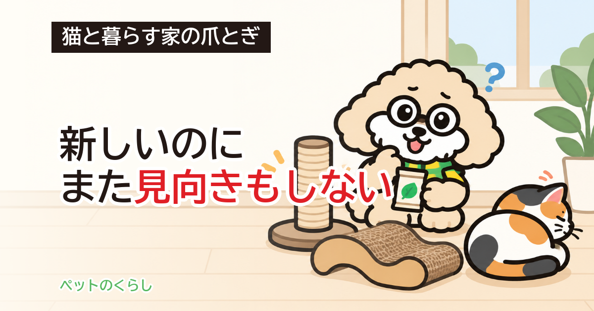 猫が爪とぎしない｜種類は形・素材・においのどれを変える？